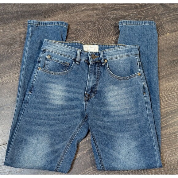 Smith & Mills Jeans Men's 29/30, Classic Fit, Medium Wash Denim, Straight Leg - Picture 1 of 3